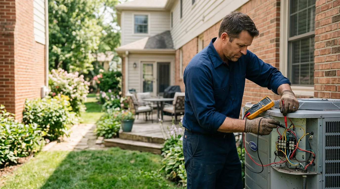 HVAC technician working near Sloansville, NY